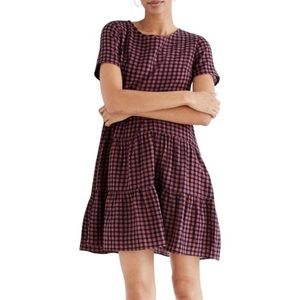 Madewell Short Sleeve Tiered Mini Dress